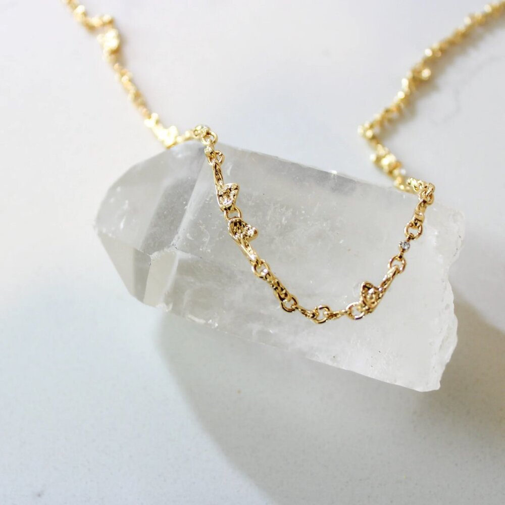 NWT Gold Plated Necklace (Adjustable)